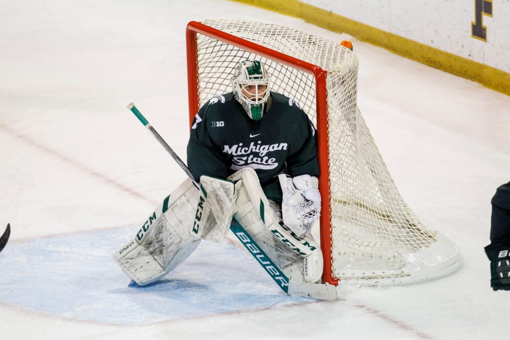 Michigan State hockey commit Trey Augustine gets drafted