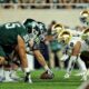 Michigan State football lines up across Notre Dame in 2017.