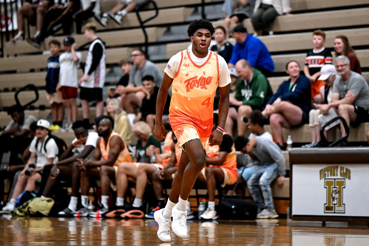 Michigan State basketball freshman Jase Richardson celebrates a bucket during Moneyball.