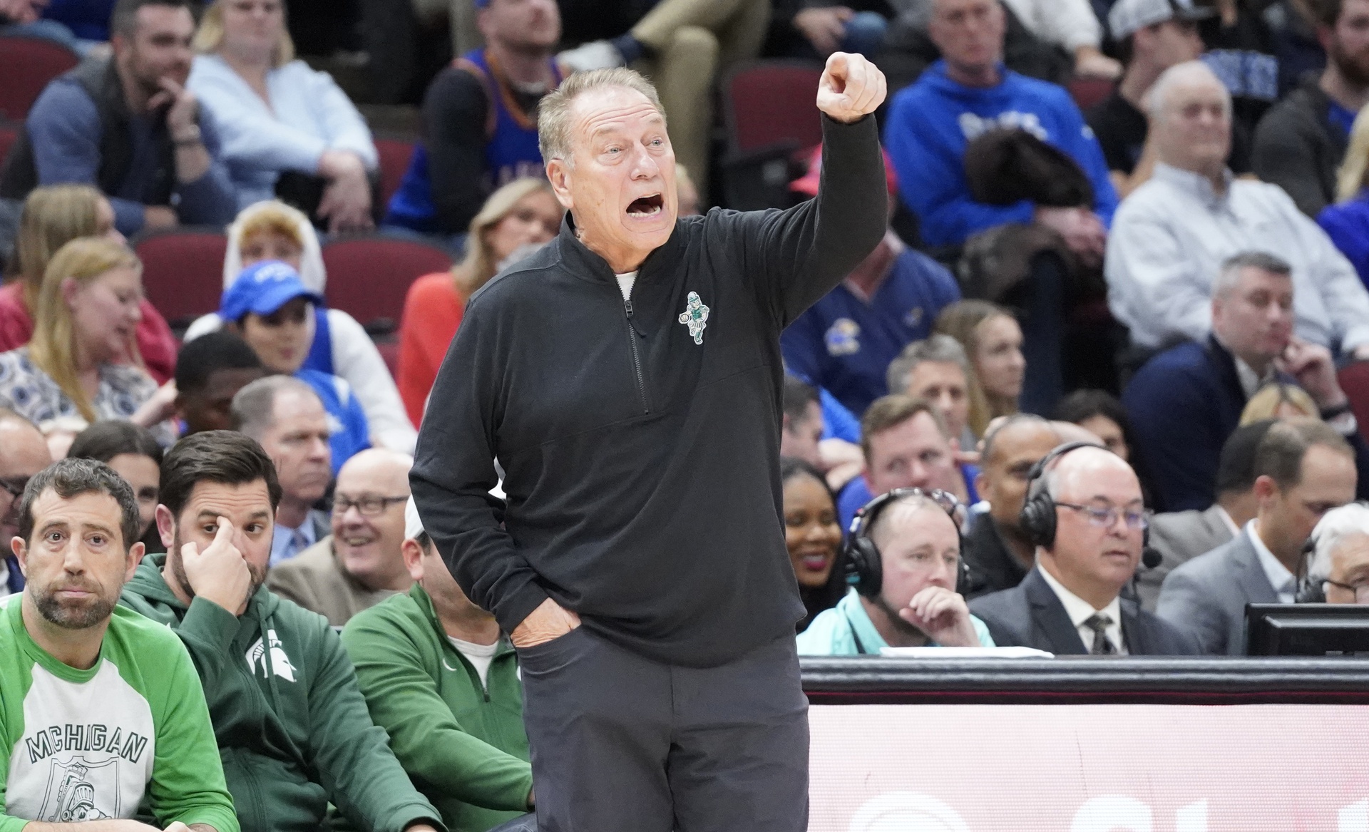 Michigan State basketball coach Tom Izzo at the Champions Classic.