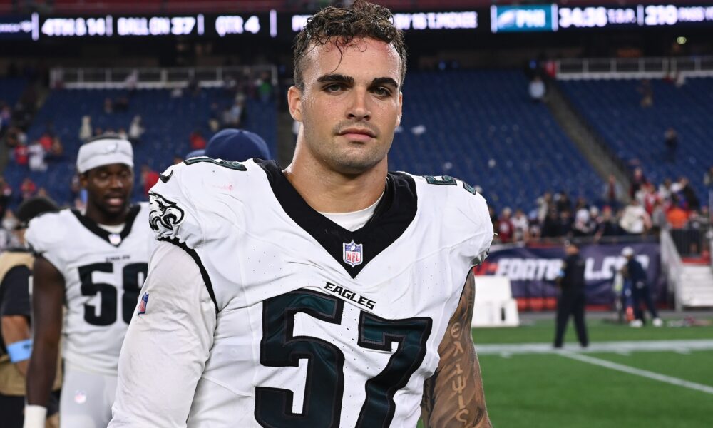 Former Michigan State football linebacker Ben VanSumeren walks off the field.