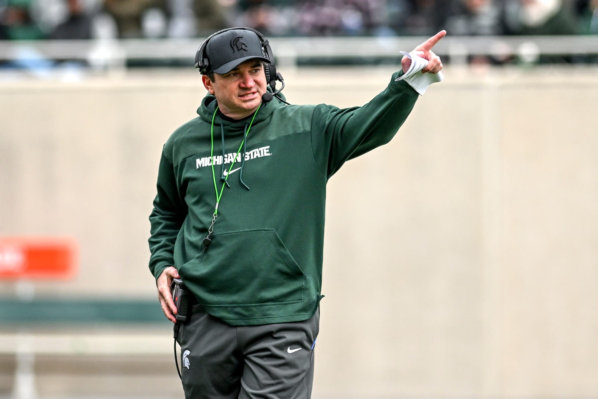 Michigan State football coach Jonathan Smith ahead of the 2024 college football season