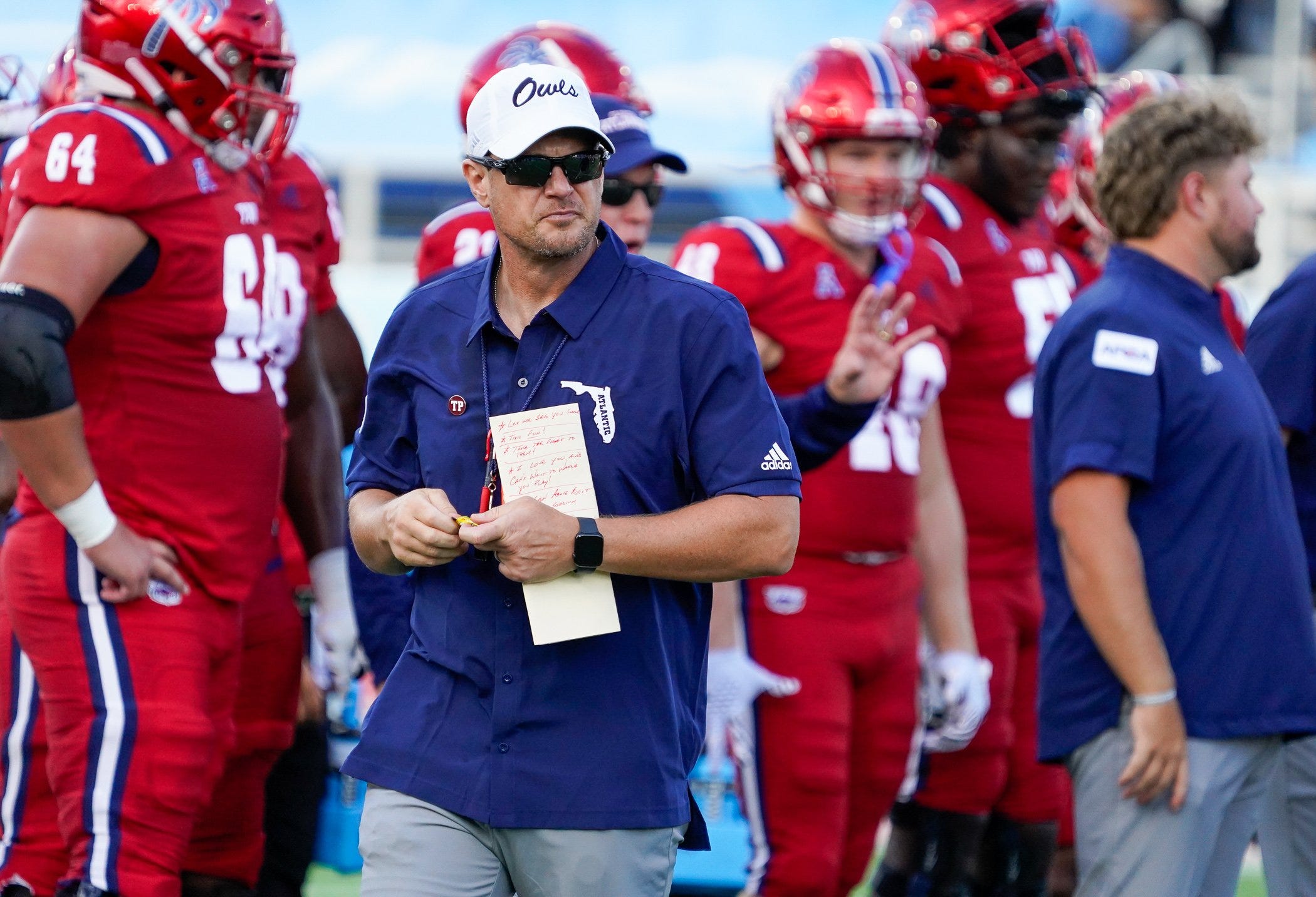 FAU coach Tom Herman speaks highly of Spartan Stadium.