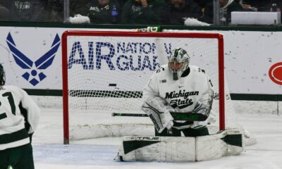 Michigan State hockey goaltender Trey Augustine