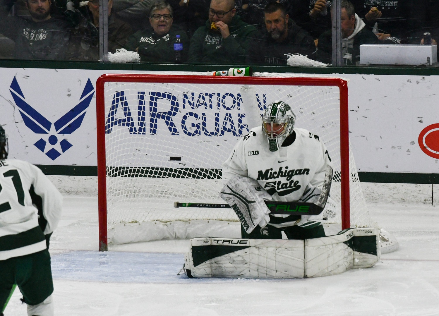 Michigan State hockey goaltender Trey Augustine