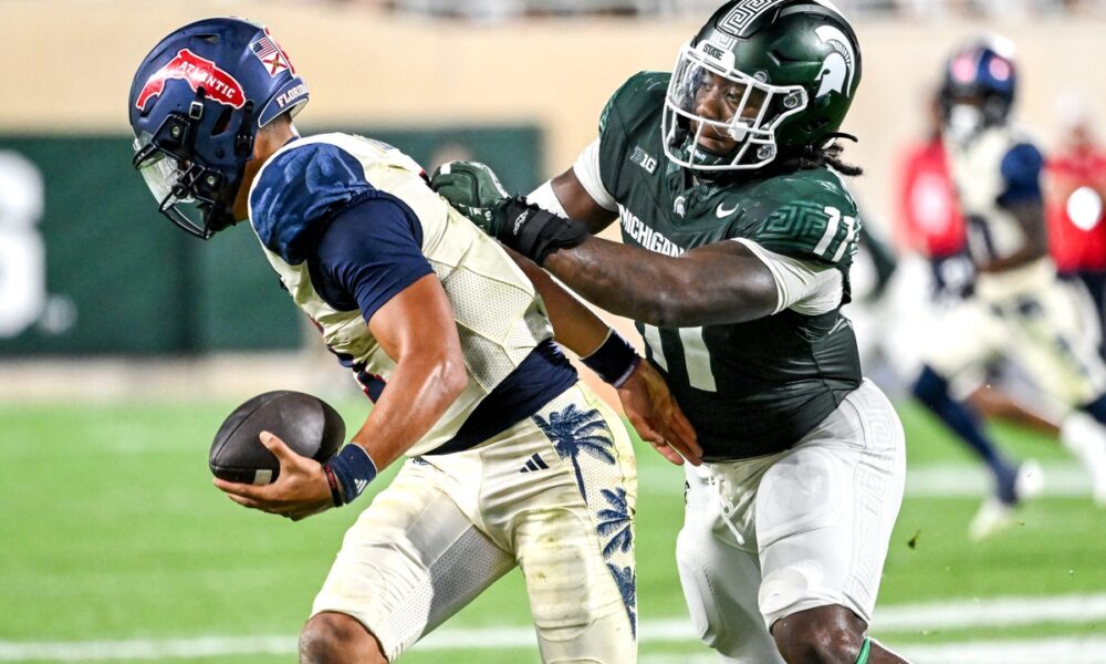 Michigan State football defensive lineman Ken Talley