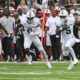 Michigan State football running back Nate Carter carries the ball vs. Maryland.