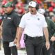 Michigan State football coach Jonathan Smith looks on during a Maryland win.