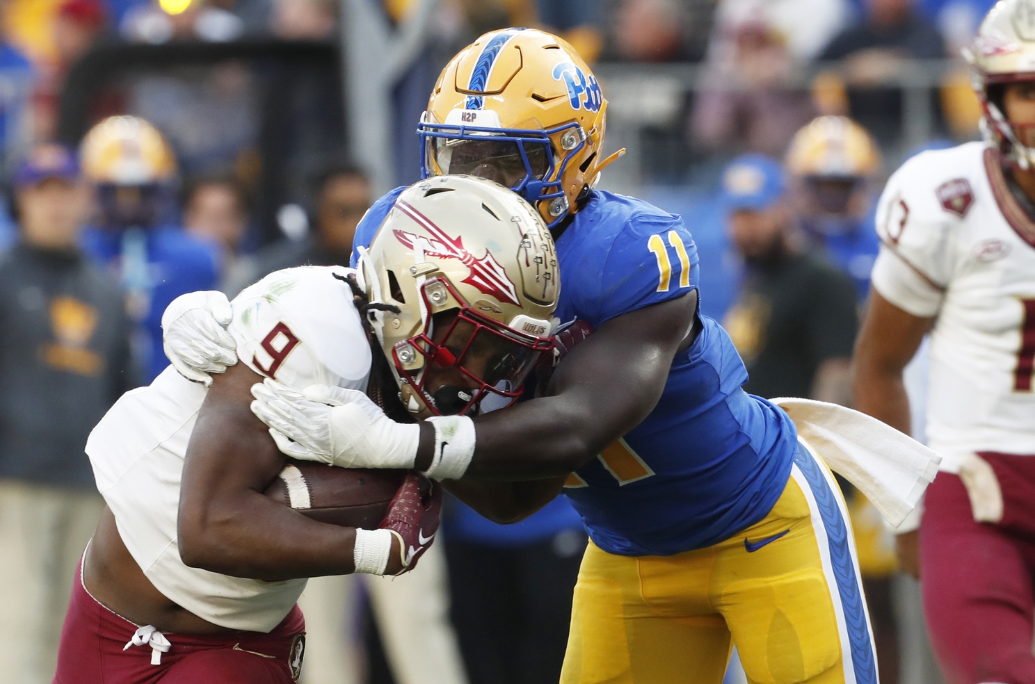 Michigan State football target Bangally Kamara makes a tackle.