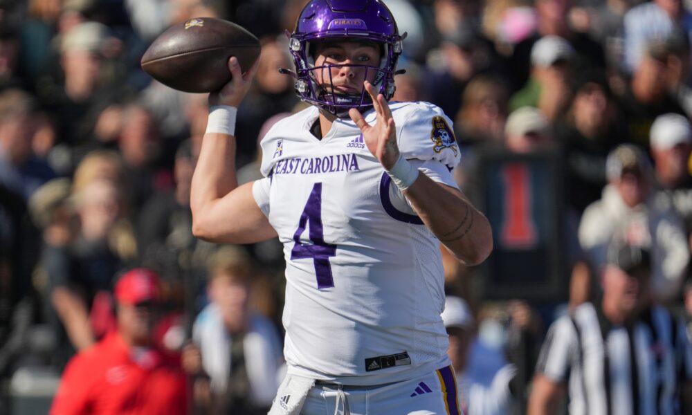 Former Michigan State football QB Katin Houser with East Carolina.