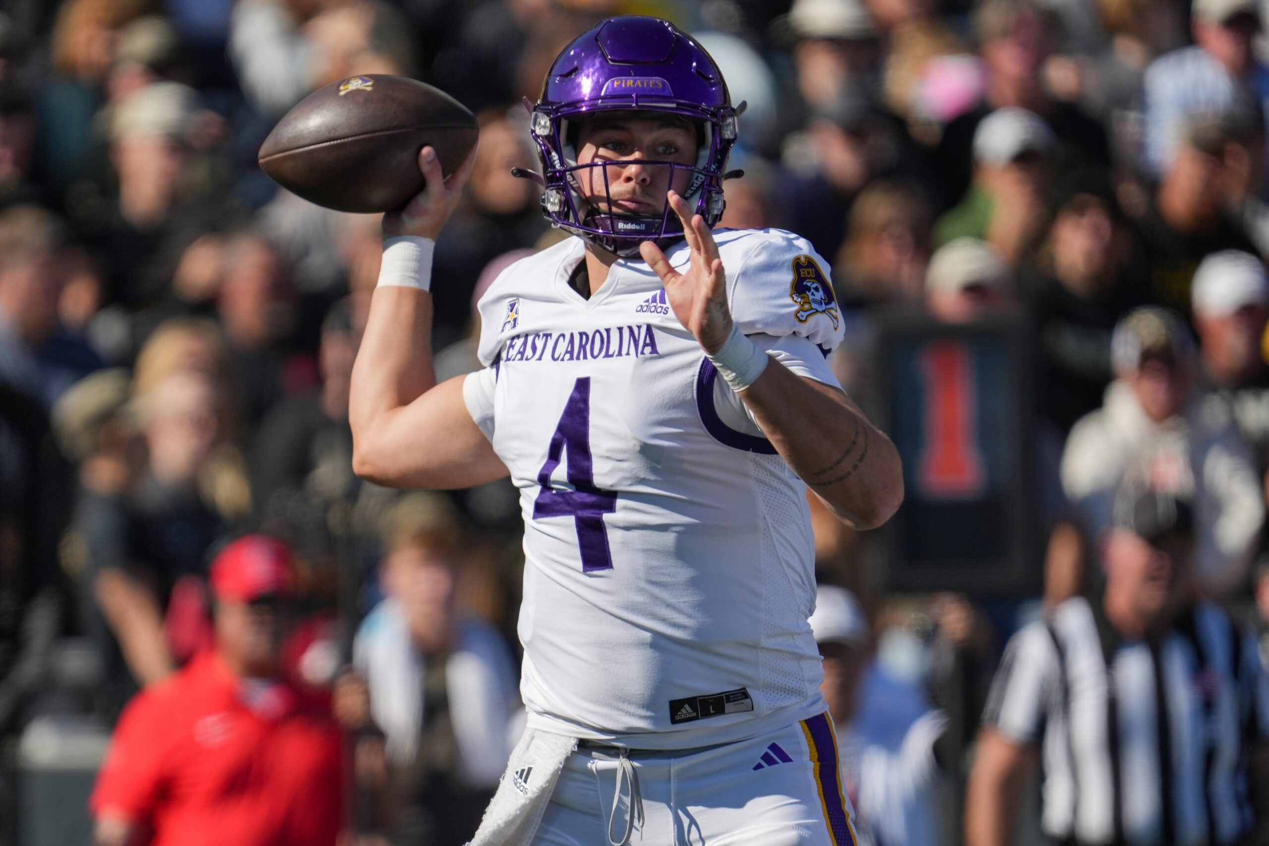 Former Michigan State football QB Katin Houser with East Carolina.