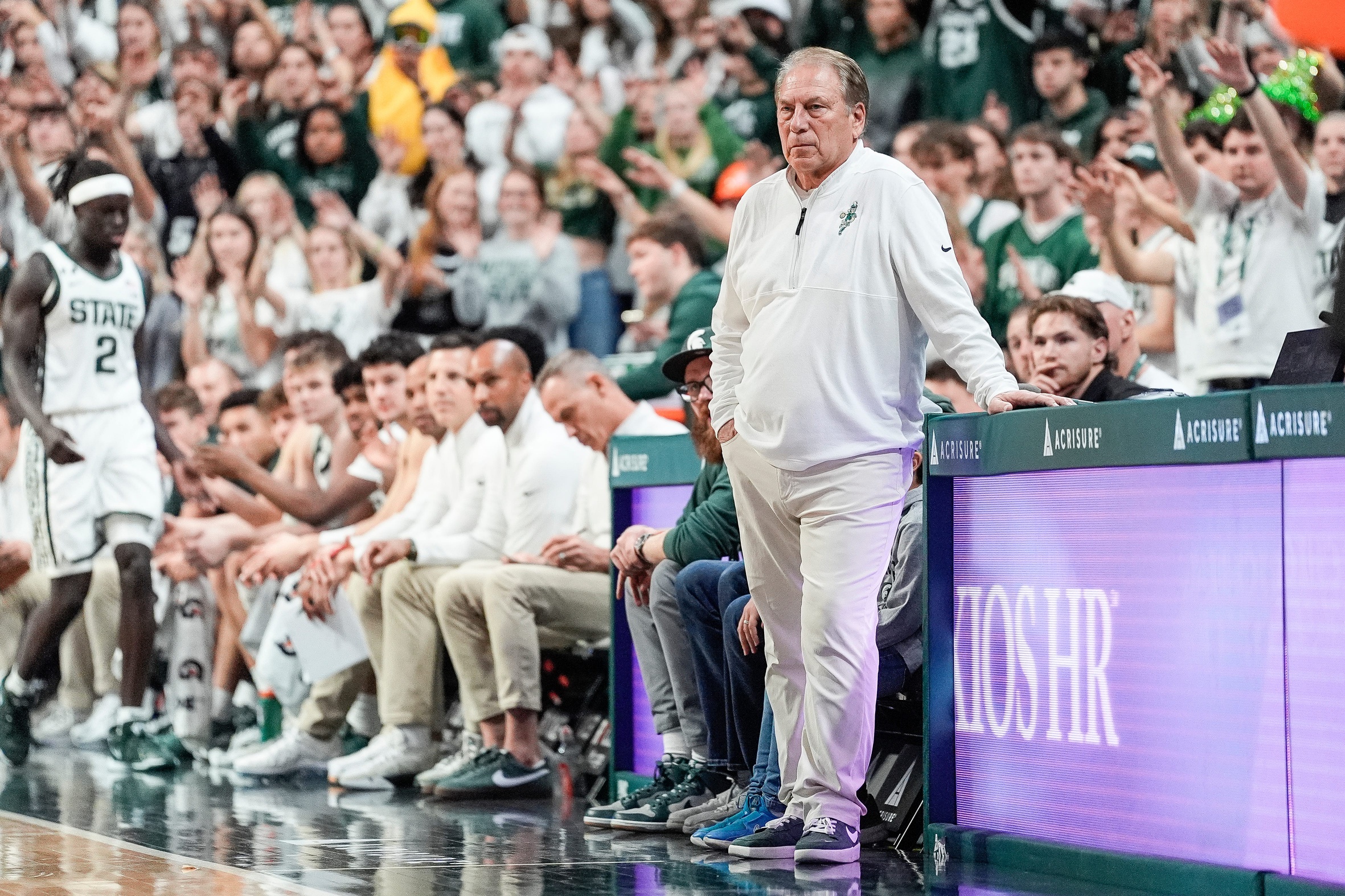 Michigan State basketball coach Tom Izzo.