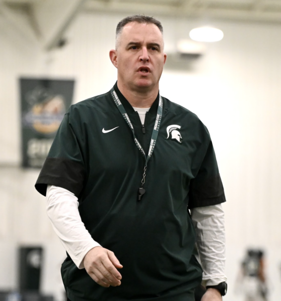 Michigan State football coach Pat Fitzgerald