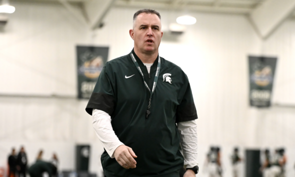 Michigan State football coach Pat Fitzgerald