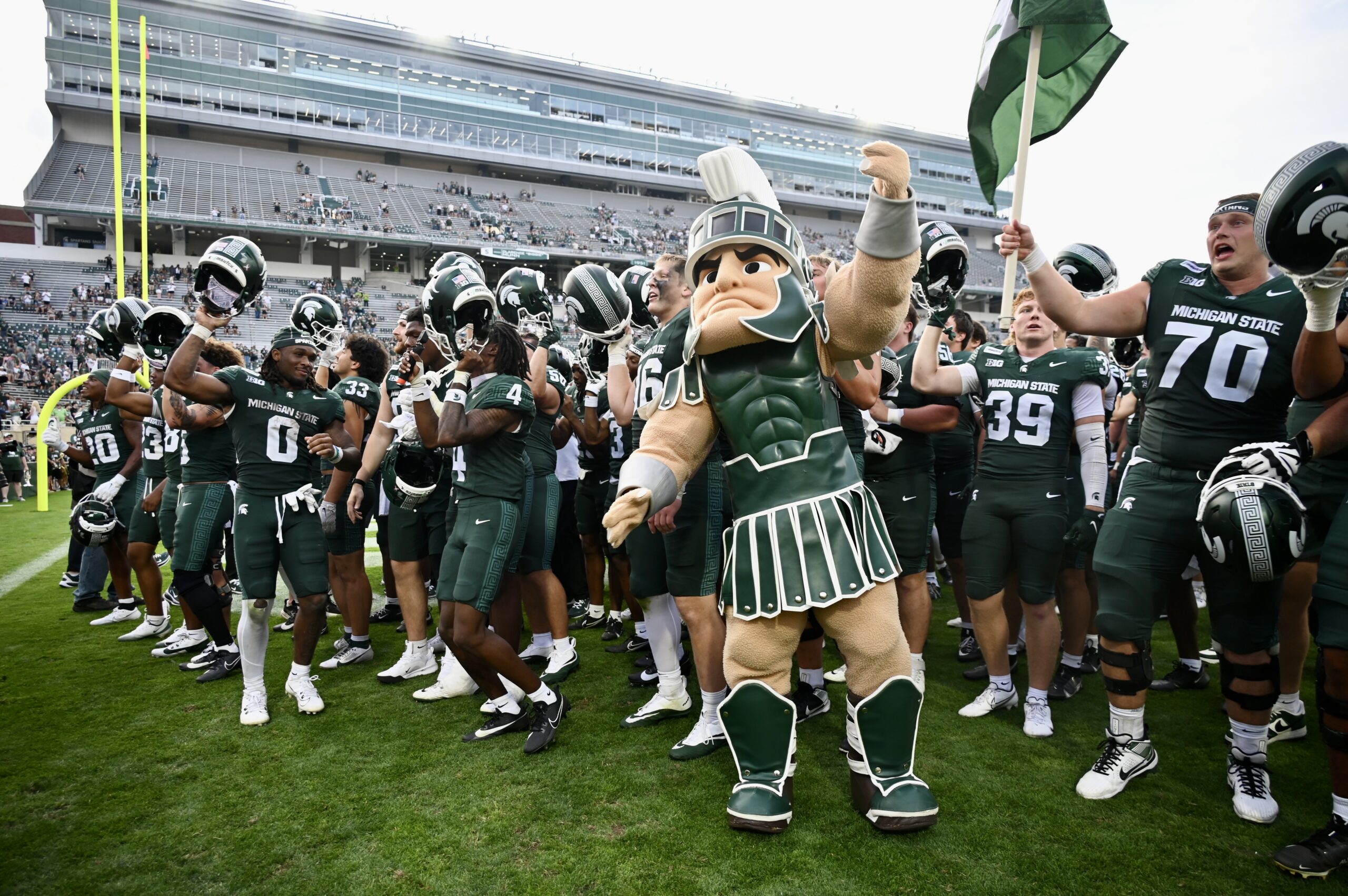 Sparty, Michigan State football